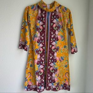 Batik dress, S, Yellow